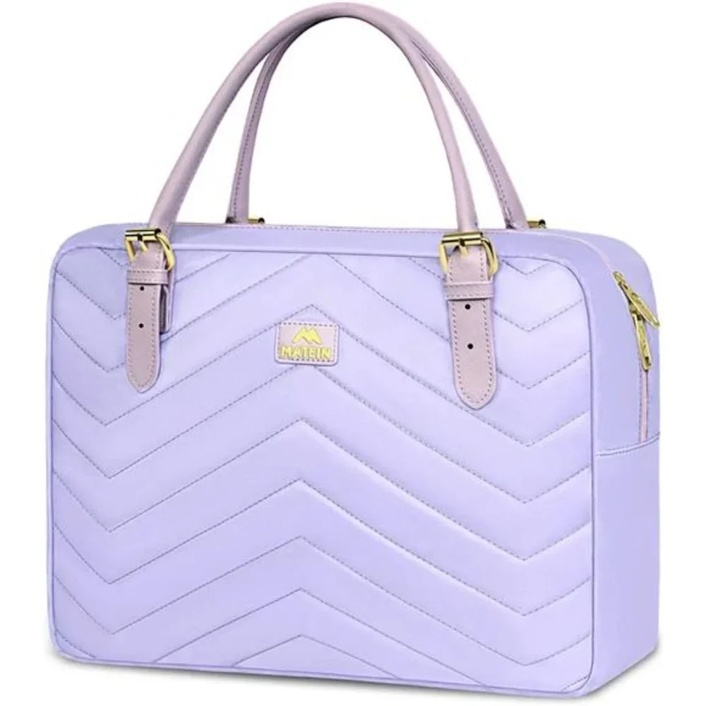 Women's Slim Computer Bag Laptop Briefcase Water Resistant Laptop, Purple, 15.6